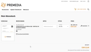 Web2Print Portal inkl. Auftragstool