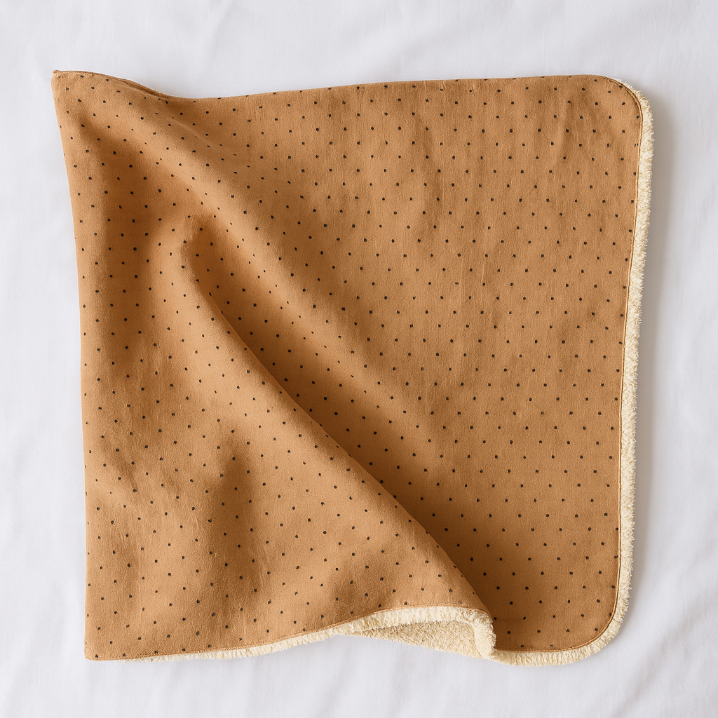 Calm Dots” Organic Muslin Blanket & Sleep Companion Set - thumbnail 2