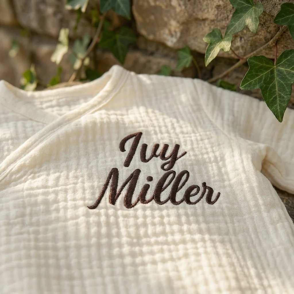 Teddy Bear Balloons 6-Piece Personalized Organic Muslin Baby Set - thumbnail 4