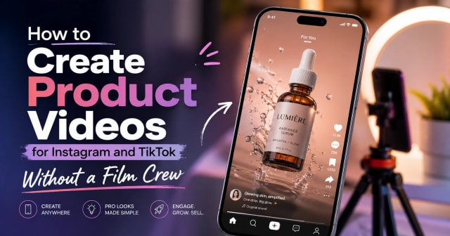 How to Create Product Videos for Instagram and TikTok Without a Film Crew
