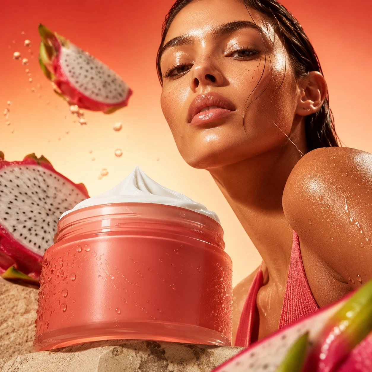 AI-Generated Product Visual for Hydrating Skincare Campaign