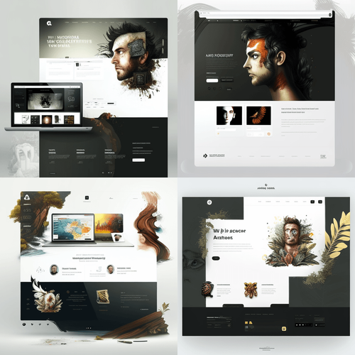 examples of midjourney website design inspiration