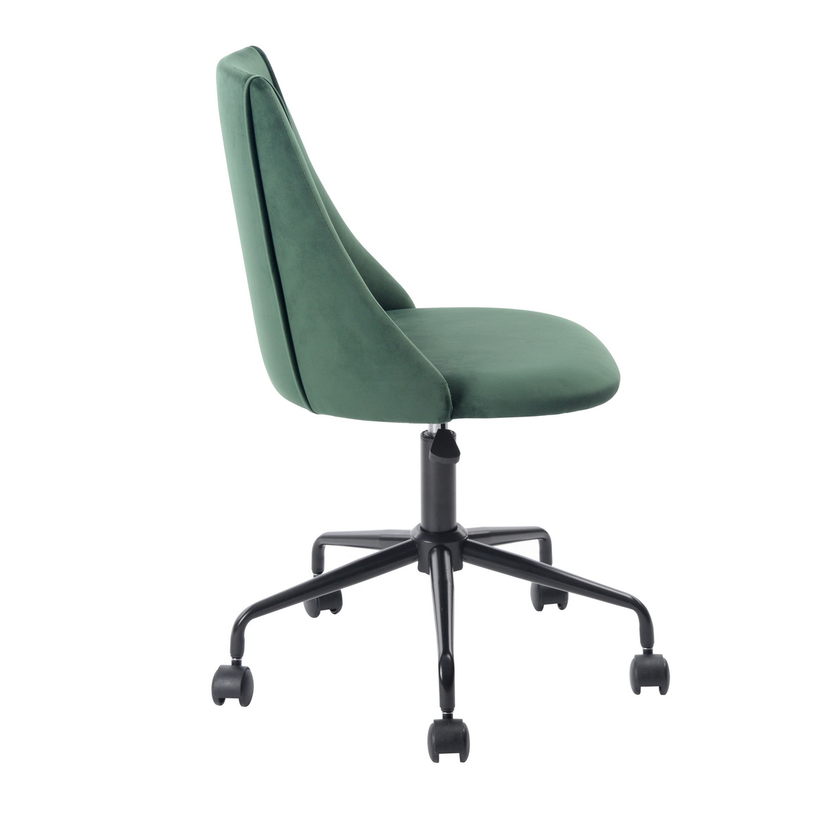 Velvet Office Chair Ergonomic Backrest and Seat Height Adjustment