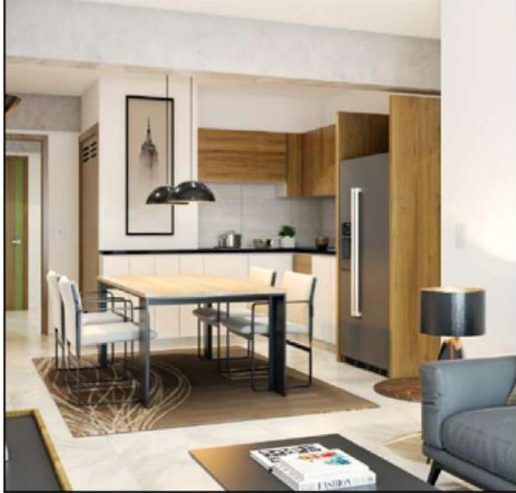 Cocina — Sala / comedor