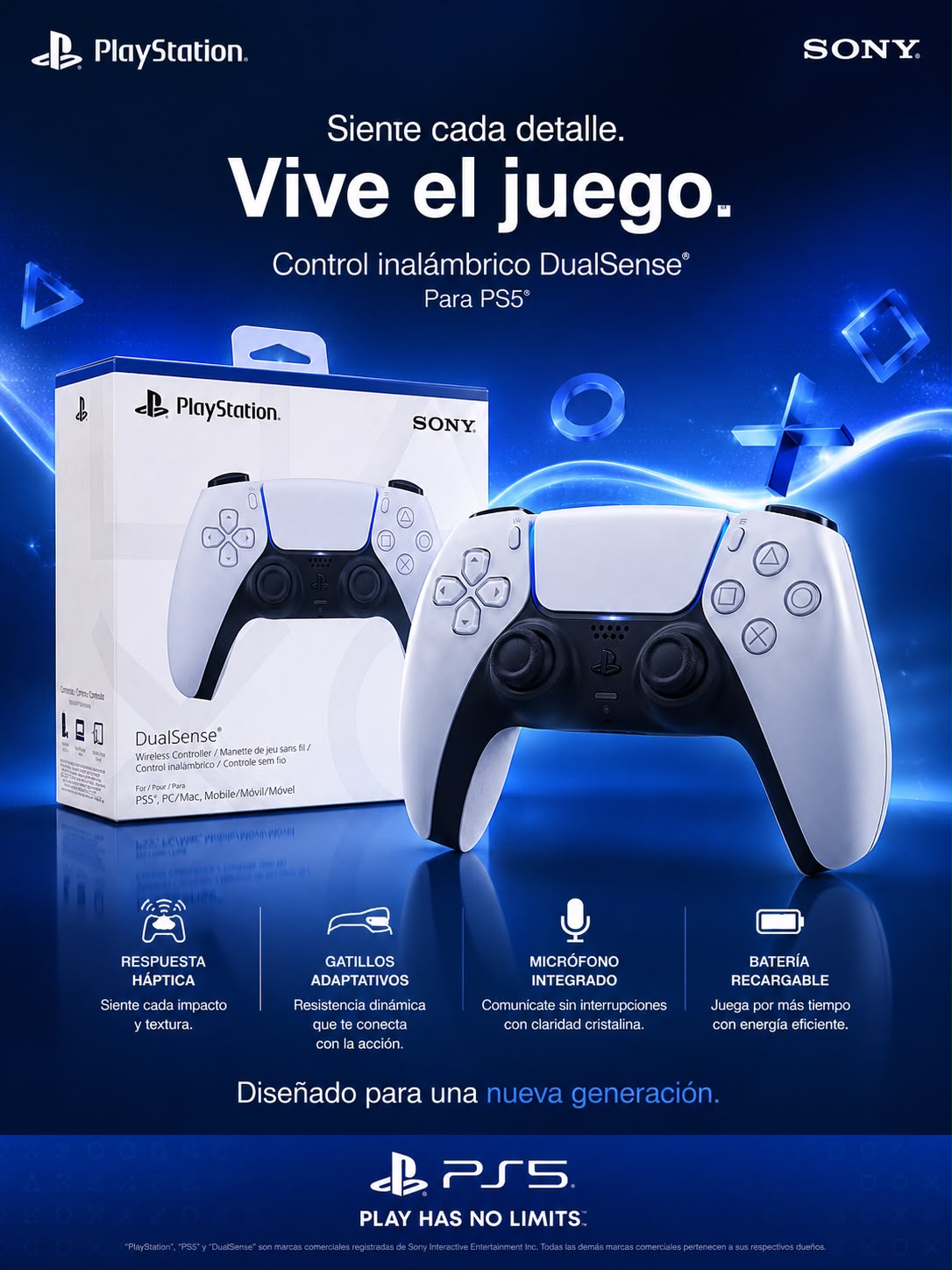 Control Inalámbrico Sony DualSense PS5