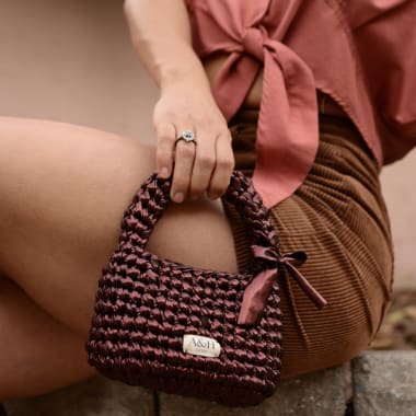 Chunky Handle Mini Handbag