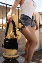 A&H Black-on-Black Crochet Bag, photo 3