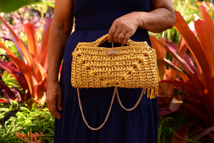 Granny Square Statement Crochet Bag — A&H handcrafted crochet bag
