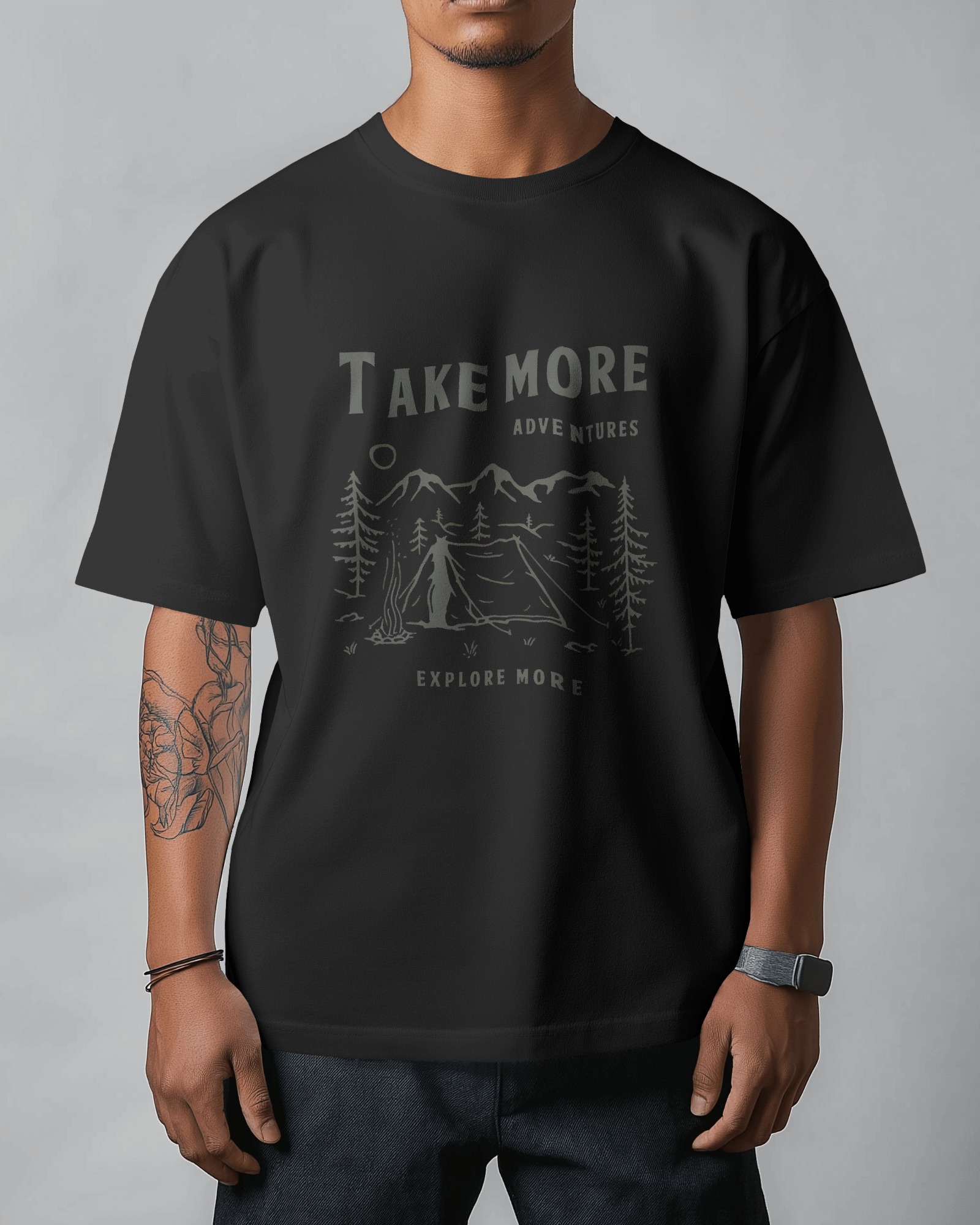 Path to the Adventure Mens Oversized T-shirt