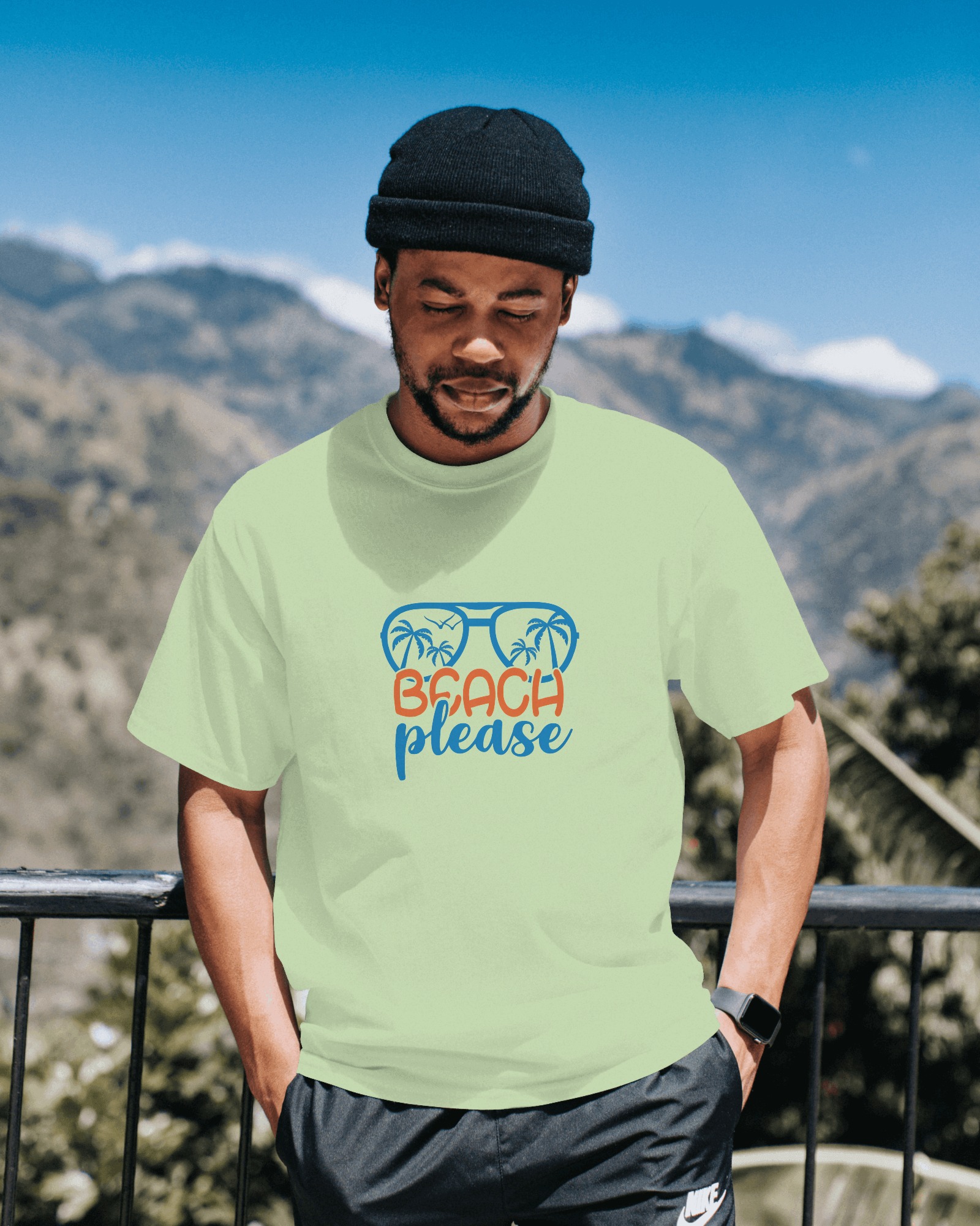 Beach State of Mind Mens Oversized T-shirt