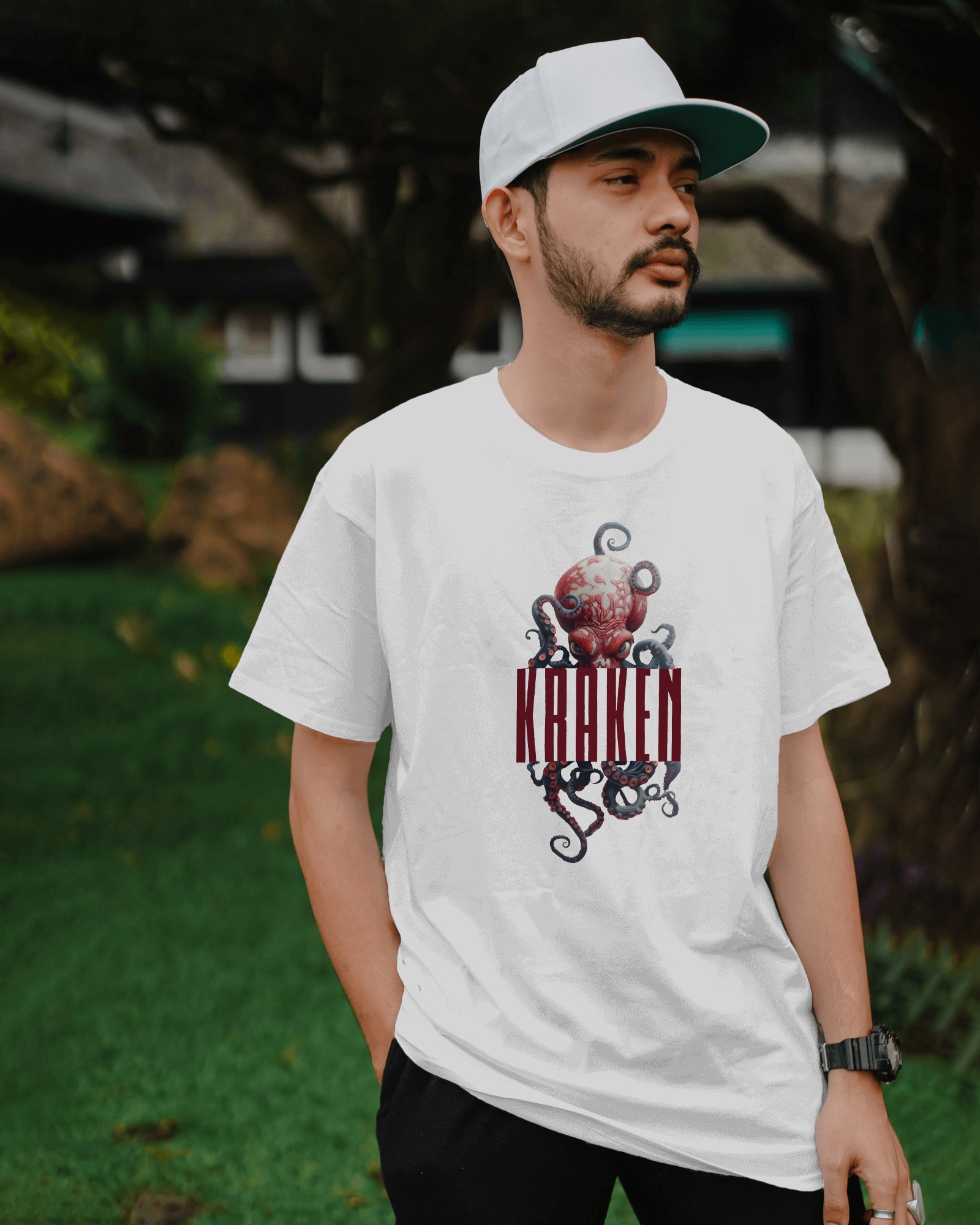 The Kraken Mens Oversized T-shirt