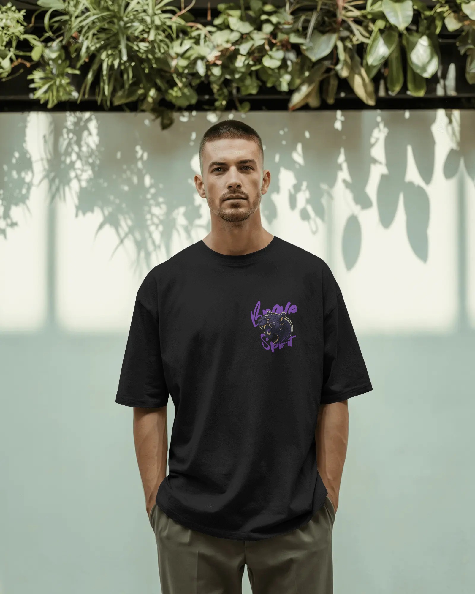 Brave Spirit Mens Oversized T-shirt