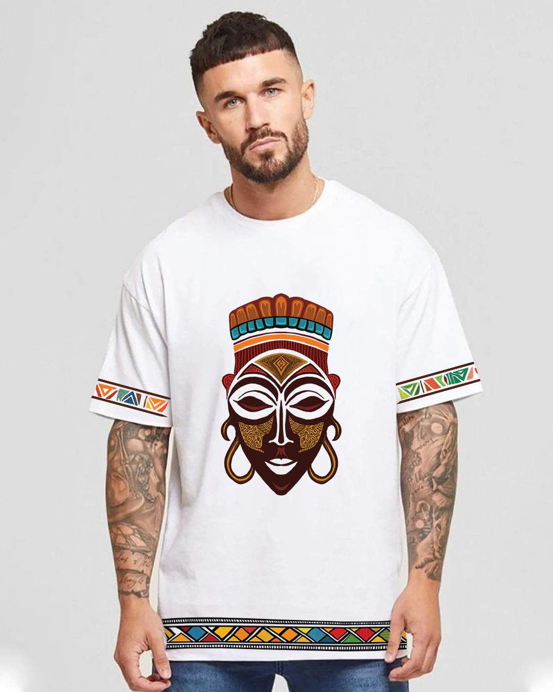 African Tribal Roots Oversize T-shirt
