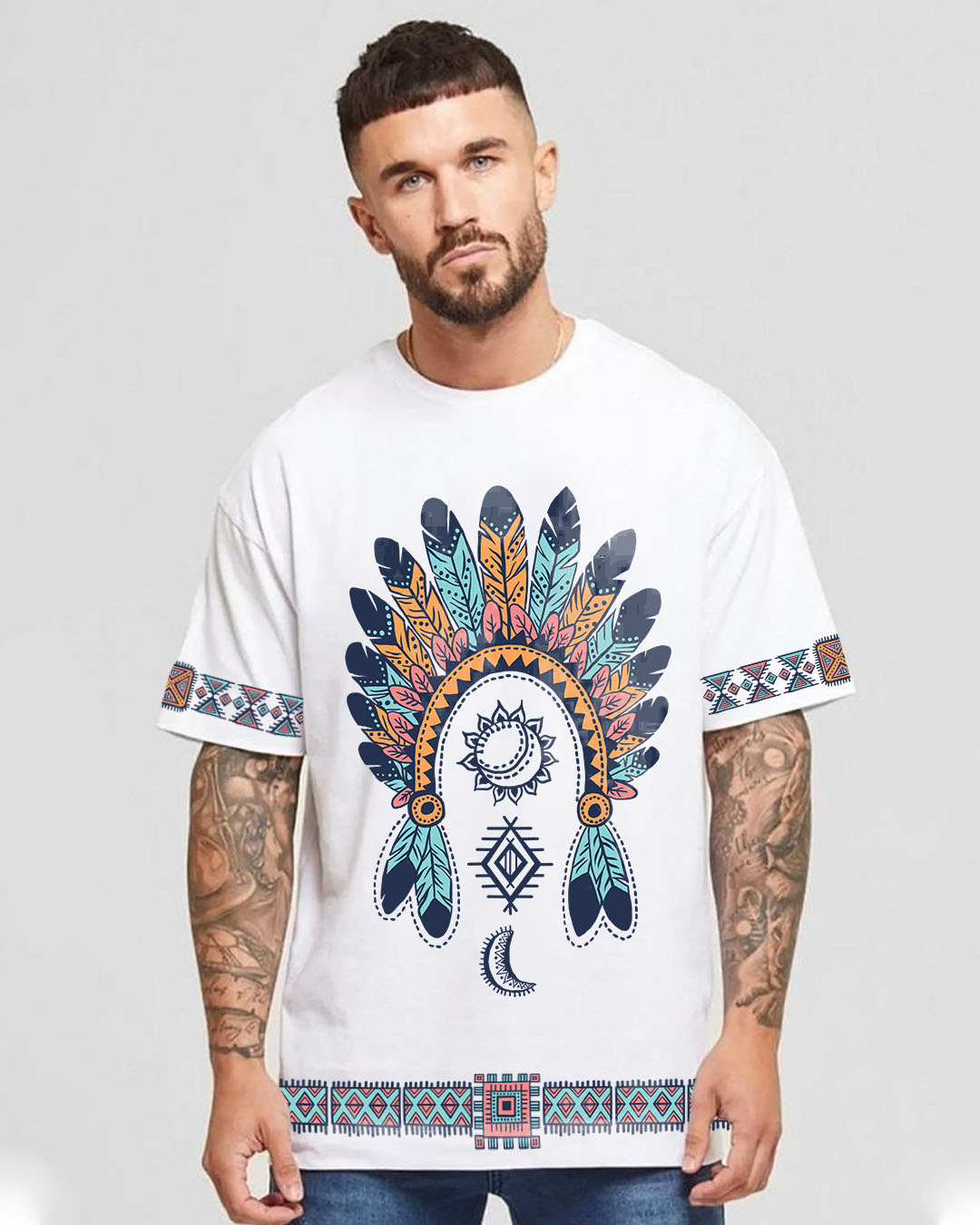 Tribal Spirit Mens Oversize T-shirt