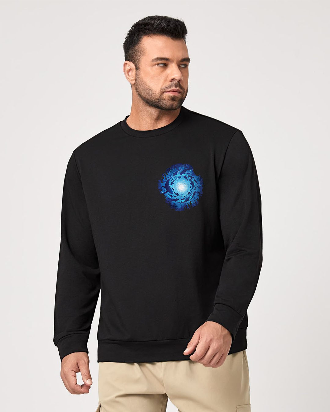 Deep Blue Mens Sweatshirt