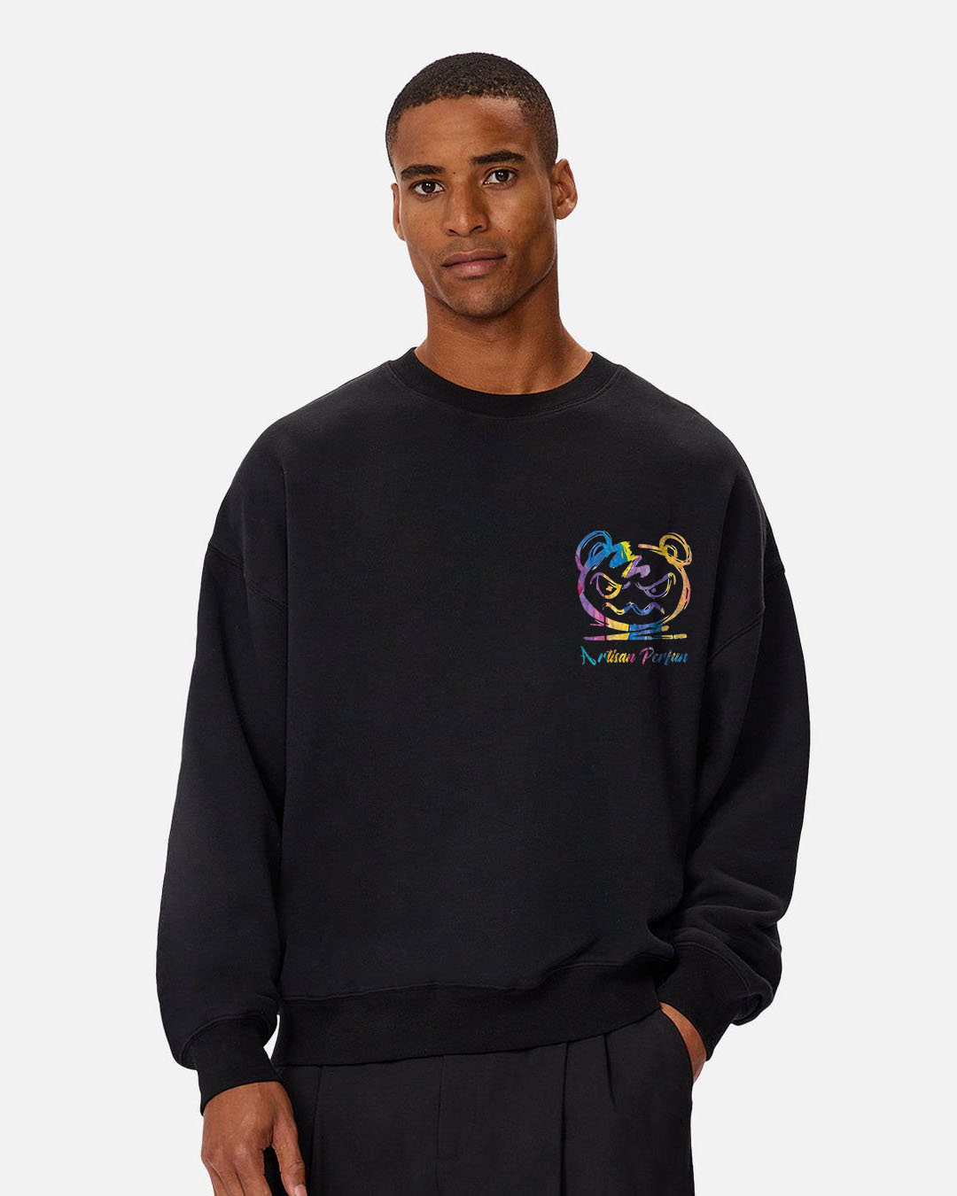 Neon Graff Bear Sweatshirt
