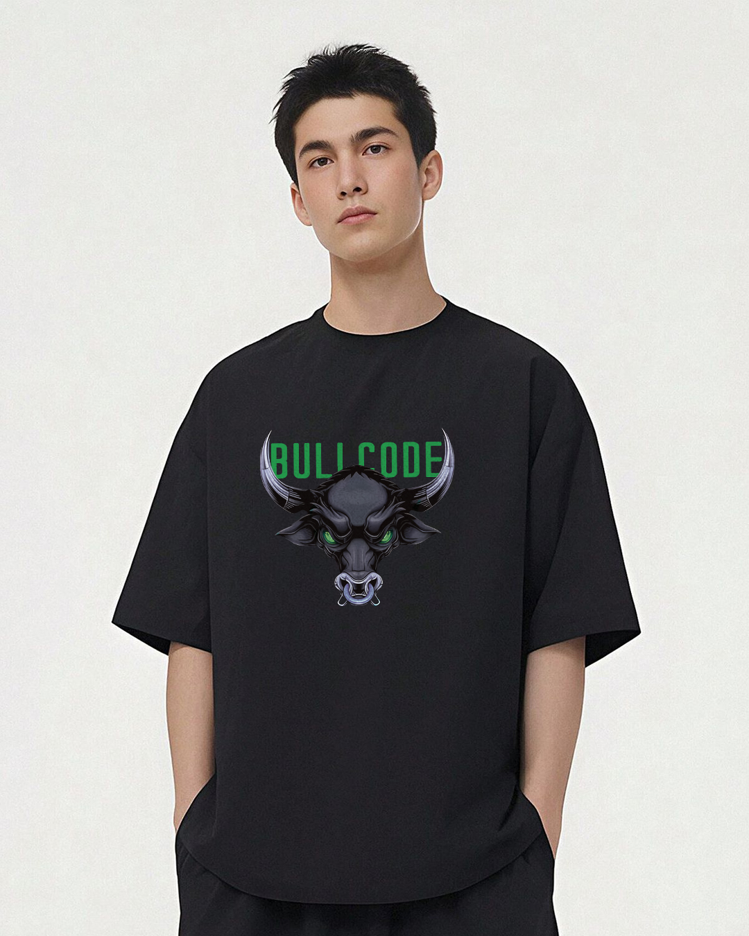 Neon Bull Code Mens Oversize T-shirt