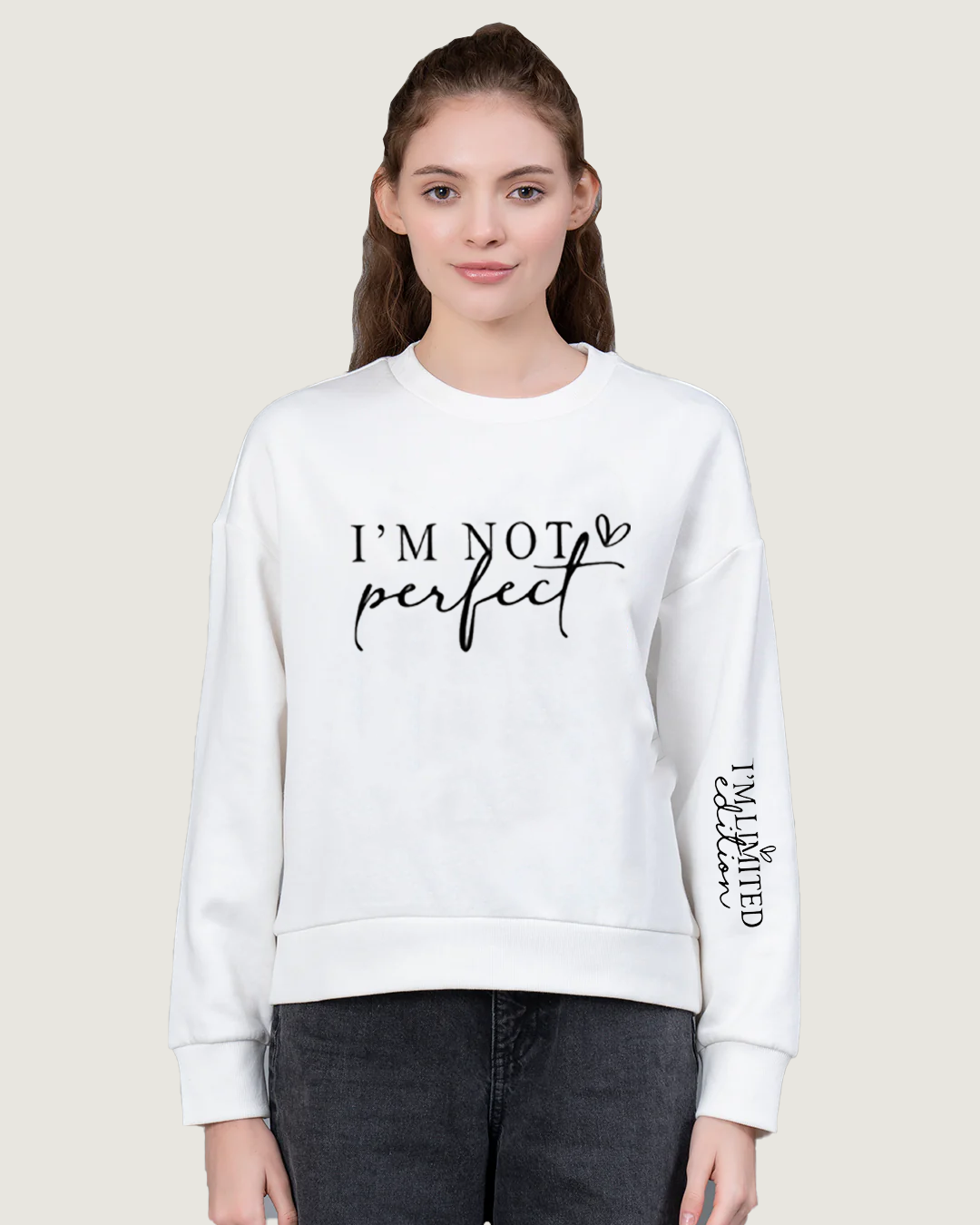 Perfectly Imperfect Womens Sweatshirt
