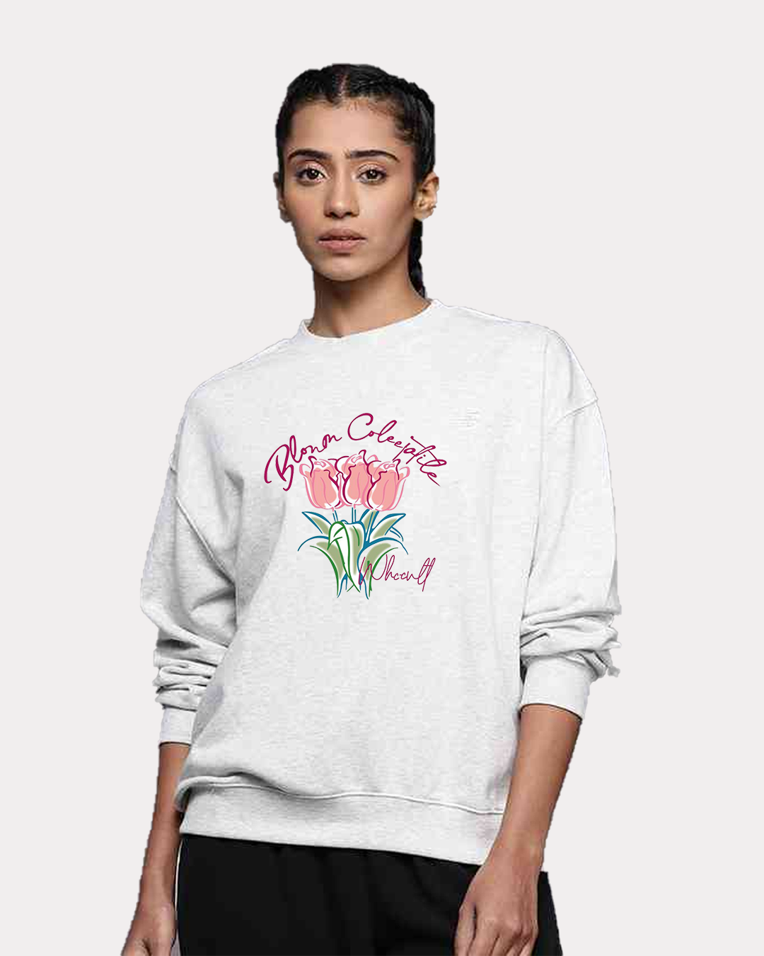 Tulip Bloom Womens Sweatshirt