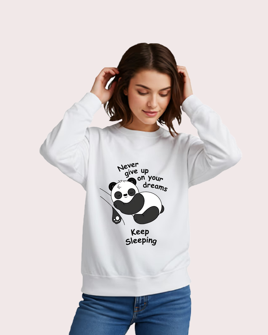 Dreamy Panda Womens Sweatshirt