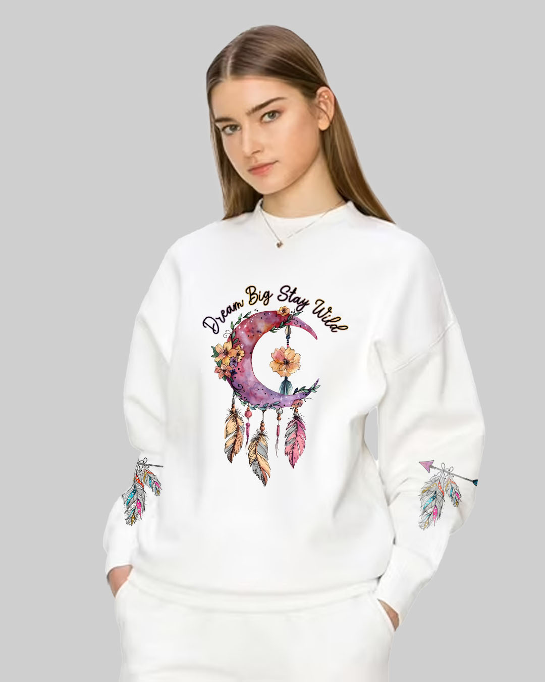 Wild Moon Womens Sweatshirt 