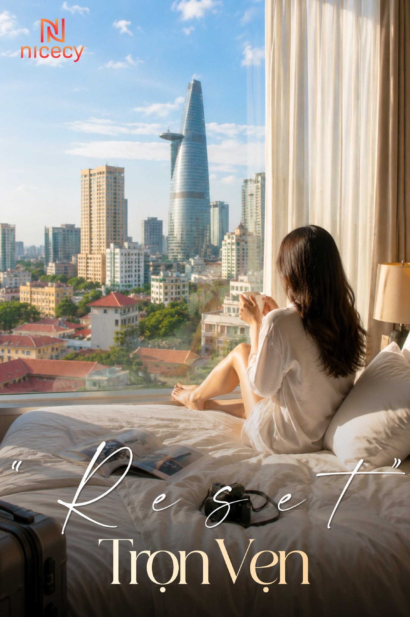 Không gian khách sạn Nicecy ấm áp giữa lòng Sài Gòn
