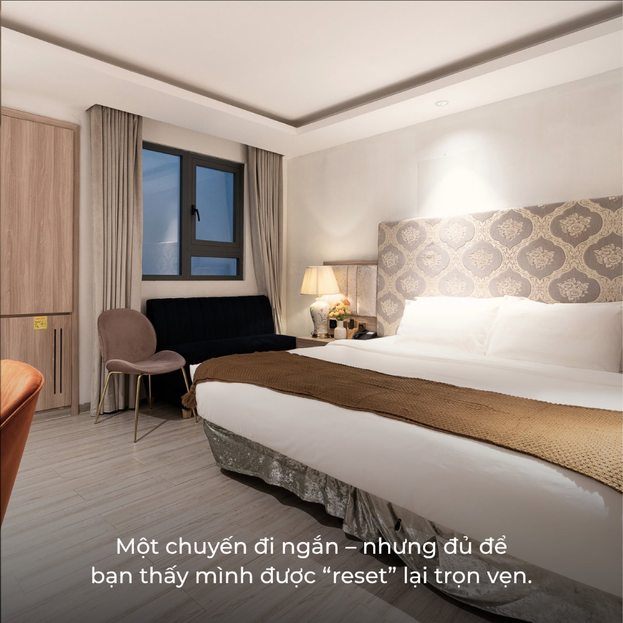 Phòng nghỉ hiện đại tại khách sạn Nicecy