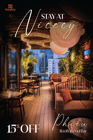 Khách sạn Nicecy với ưu đãi tại Phiêu Rooftop Pool Bar