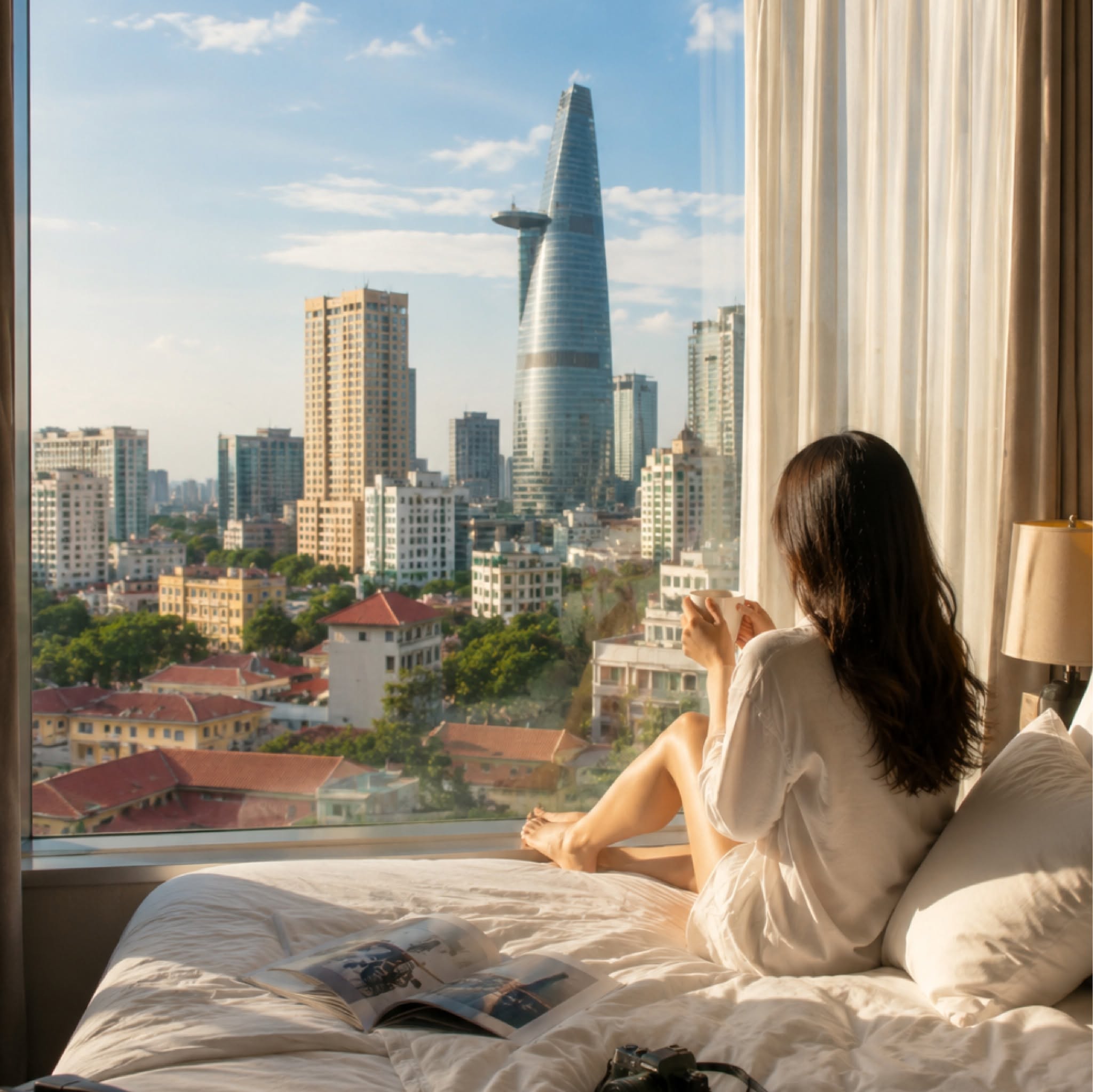 Không gian thư giãn tại Nicecy Hotel Sài Gòn