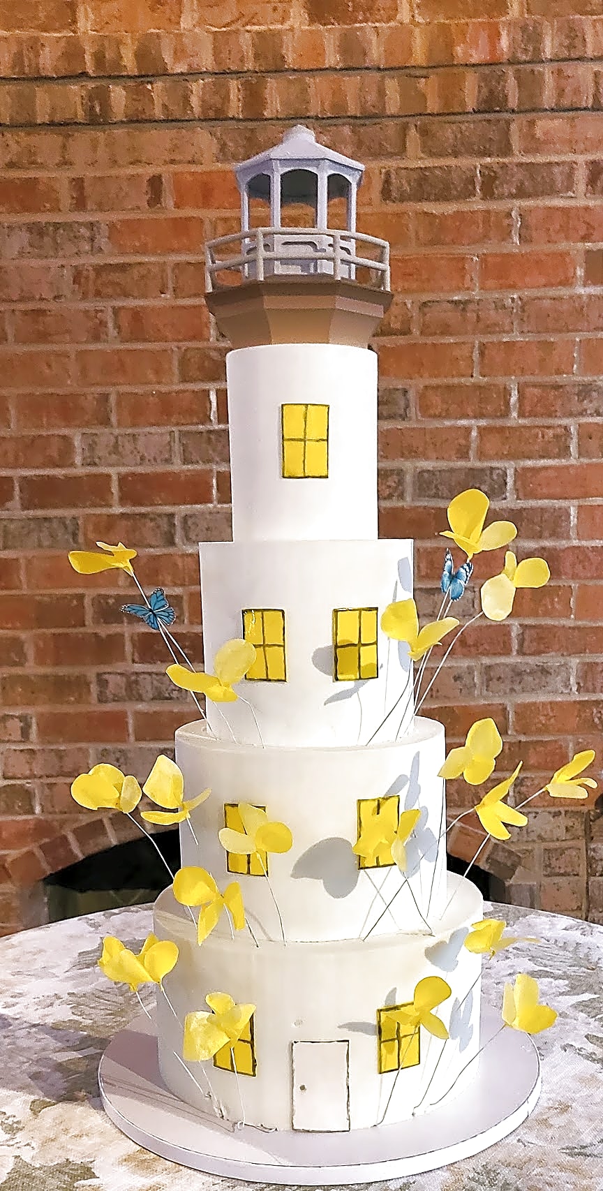 Utah Wedding Cake: A Lighthouse Design for [Couple] | Sweet E's
