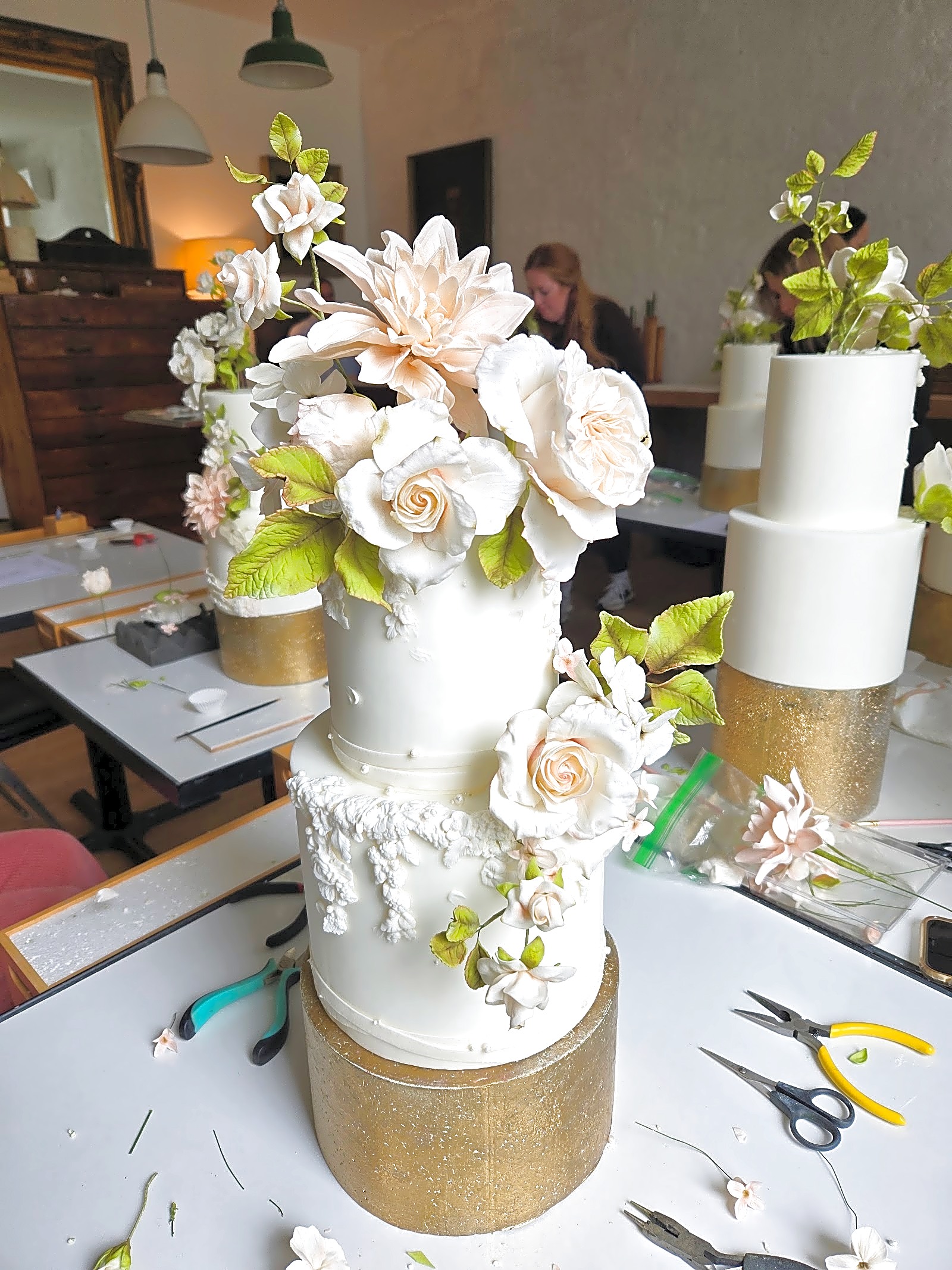 Sugar Flower Wedding Cake, Petal by Petal | Sweet E's