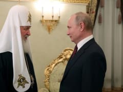 Поздравление Президента России В.В. Путина Святейшему Патриарху Кириллу с Днем защитника Отечества