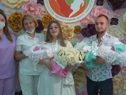 Сегодня в Белгороде выписали первую тройню, появившуюся на свет в этом году в областном центре