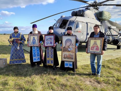 В праздник Покрова Пресвятой Богородицы священнослужители Ровеньского благочиния совершили воздушный крестный ход