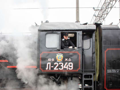 Музей-заповедник «Прохоровское поле» встретил пассажиров ретропоезда «Дорогой мужества».