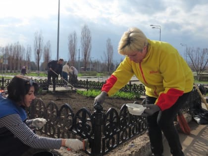 Белгородские партийцы приводят территории в порядок