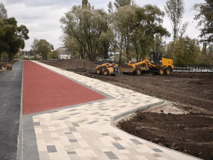 В Белгороде продолжается о благоустройство набережной «Берега»