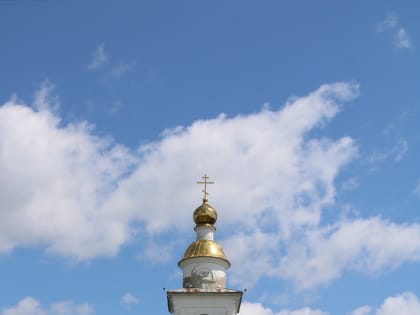 Архиерейское богослужение в Покровском храме села Шопино