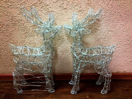 В Прохоровском районе пара украла двух светящихся оленей