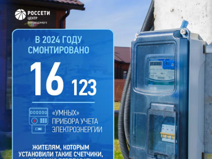 Белгородские энергетики установили более 16 тысяч умных счётчиков в 2024 году