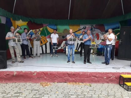 Состоялось выступление штатного духовой оркестр города Бирюч
