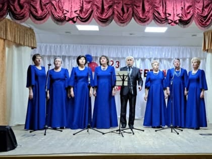 Культработники села Сапрыкино губкинской территории провели концерт «Защитников Родины, славим!»