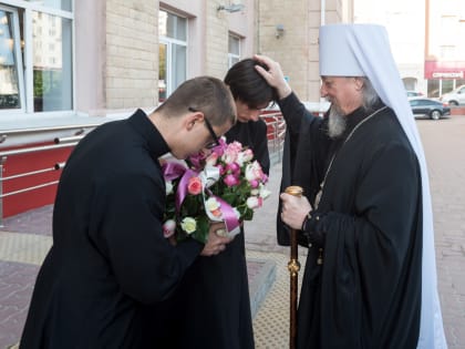 Митрополит Иоанн совершил Божественную литургию в семинарском храме