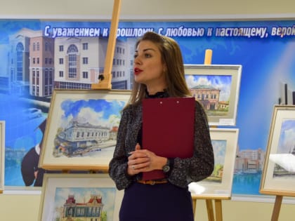 В старооскольском филиале МИСиСа прошла выставка, посвящённая исторической архитектуре города