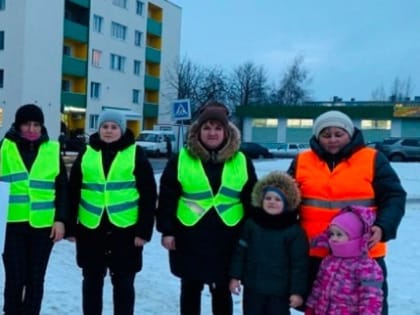 Родительский патруль проконтролировал безопасный переход проезжей части в Губкине