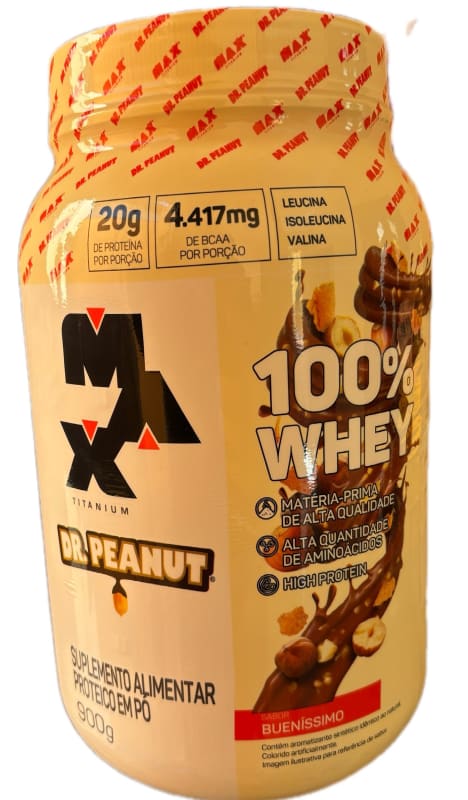 Max 100% Whey Bueníssimo Dr Peanut  900g