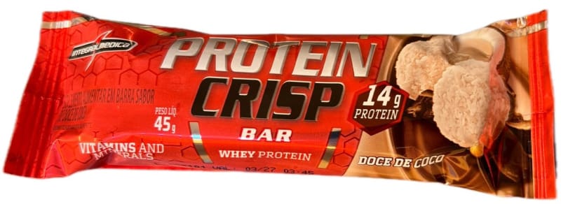 Crisp Bar Doce de Coco 45g Integralmédica