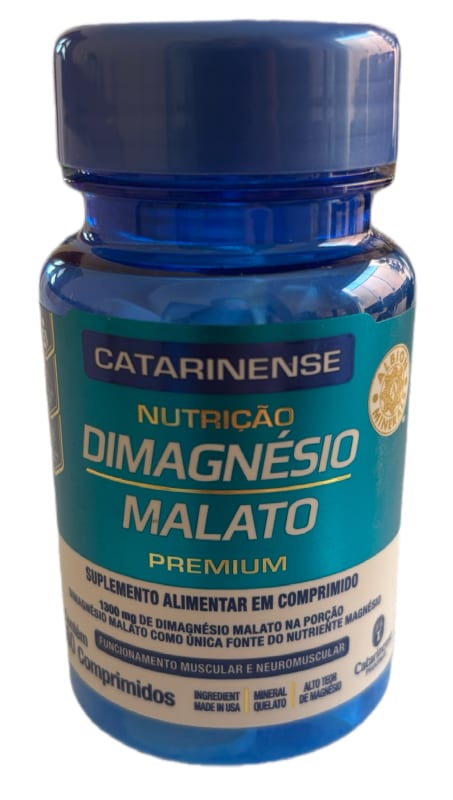 Dimagnésio Malato Premium 60 caps - Catarinense