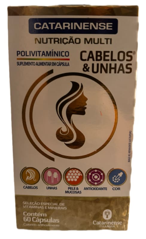 Polivitamínico Cabelos e Unhas 60 caps - Catarinense