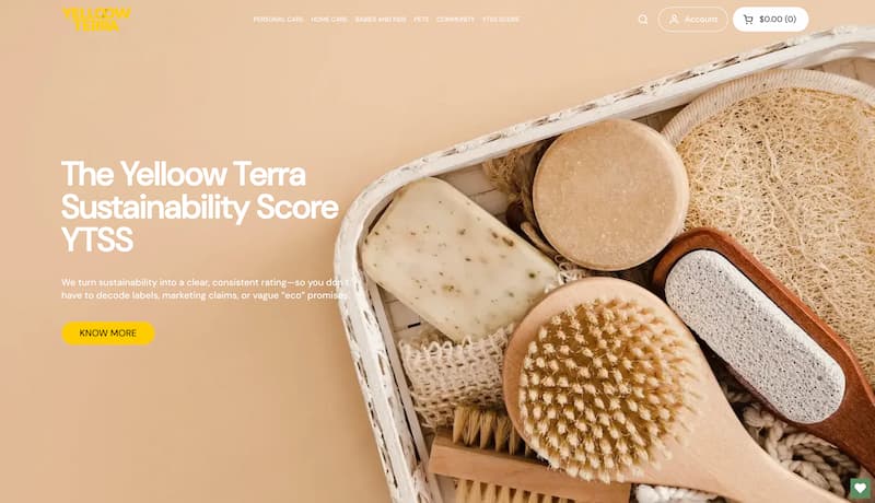 Captura de pantalla del proyecto Yelloow Terra